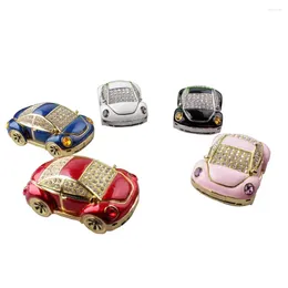 Decorative Figurines Crystal Bejewelled Car Trinket Jewellery Box Enamelled Treasured Decoration Novelty Gifts