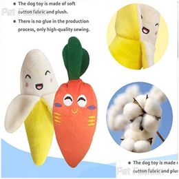 Dog Toys Chews New Puppy P Squeaky For Small Medium Dogs Bone Aggressive Chewers Pet Cat Products Accessories Drop Delivery Home Garde Dhctd