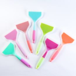 Silicone Spatula Cooking Utensils Beef Meat Egg Kitchen Scraper Wide Pizza Cooking Tools Shovel Non-stick Spatula