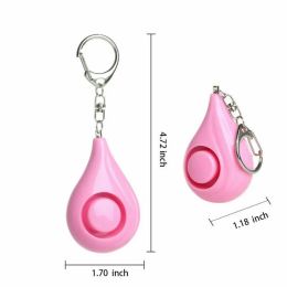 2024 Portable Self Defence Alarm 125DB Personal Security Alarm Keychain With LED Lights Emergency Safety Alarm For Women, Men, Child for