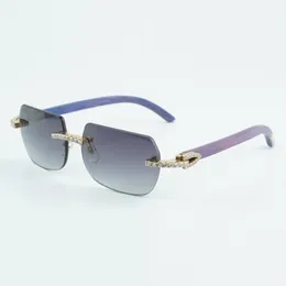 Direct selling Endless Diamond 8100906 with natural blue wood leg lenses and sunglasses, size: 56-18-135mm