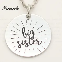 Pendant Necklaces Arried "big Sister"necklace Keychain Charm Personalised Big Sister Necklace Gift Friend