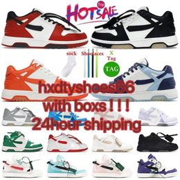 Дизайнерские бренды Out Office Sneakers Shoes White Low Low Top Losed Leather Lainer Trainer Dreshable Sport Sport Shoe Press Press Wanting Sneakers Trainers Trainers