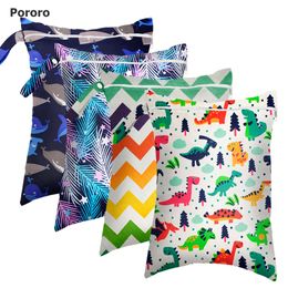 Pororo Mommy Baby Diaper Waterproof Cloth Nappy Storage Bags Wet Bag Size 30*40cm PUL Printed Single Pocket cute pattern L2405