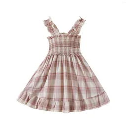 Clothing Sets Family Baby Sister Plaid Clothes Sleeveless Dress/romper Summer Toddler Infant Kids Girls Fashion Outfits