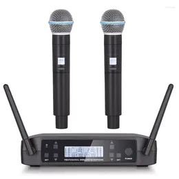 Microphones Wireless Microphone GLXD4 Professional UHF System Handheld Mic For Stage Speech Wedding Show Band Party Church-US Plug