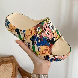 Slippers Cartoon Game Women Men Summer Beach Slides SandalsFlip Flops Thick Soled Boys Girls Couples Bathroom Shoes