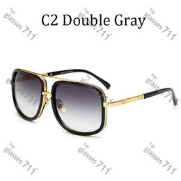fashion all-match women oversized Designer sunglasses men round sun glasses DT1828 203 elegant read sunglass people outdoor mirror