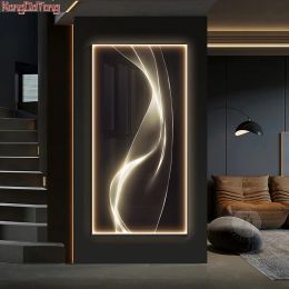 Modern Designer Led Light Interior Painting For Home Living Room Kitchen Corridor Stairs Room Bed Hanging Decorative Wall Lamp