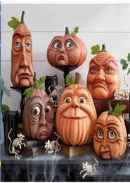 Halloween Decoration Props Face Pumpkin Candy Bag Basket LED Lantern Craft Jewelry Outdoor Decoration Ghost Party Yard Decoration4980733