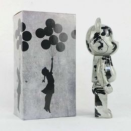 brick Banksy Balloon Girl Building Block 400% 28cm Fashion Doll Ornament Gifts For Valentine's Day