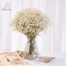 Decorative Flowers 80g Gypsophila Dried Natural Baby Breath Wedding Decoration Holding Bouquet Pography Backdrop Accessories Supplies