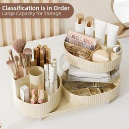 Storage Boxes Makeup Organizer Cosmetic Container Holder Rotating Cosmetics Make Up Brush For Lotions Eye Shadows Lipsticks