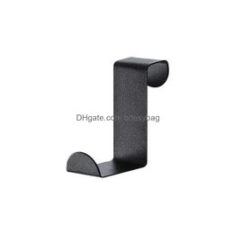 Hooks & Rails New 1Pcs Door Hanger Hook Stainless Steel Kitchen Cabinet D Over Cloth Punch Bathroom Holder Mti Drop Delivery Home Gard Dhuc0