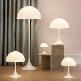 Modern Mushroom Table Lamp Designer Panthella 320 Desk Lighting For Bedroom Living Room Hotel LED Acrylic White Reading Lights