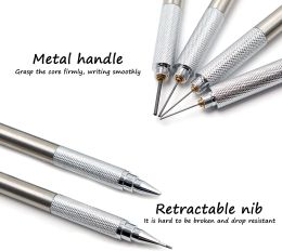 0.3, 0.5, 0.7,0.9,2.0mm Mechanical Pencil Set 2B HB Automatic Pencils Lead Refills for Draught Drawing Writing Crafting Art Sketch