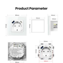 AVATTO Tuya WiFi Thermostat,EU standard DIY Smart Light Switch Curtain Switch Socket,APP Remote Control with Alexa Google Home