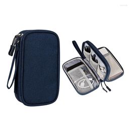 Storage Bags Portable Power Bank Bag USB Gadgets Cables Wires Organiser Hard Disc Protection Sac De Rangement En Fil Fer