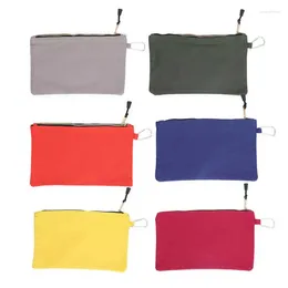 Storage Bags Zipper Tool Bag Waterproof Multipurpose Pouch With Carabiner For Working
