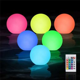Night Lights 1/6PC Floating Garden Ball Light Swimming Pool Light 16 Color Waterproof Lawn Light Swimming Pool Toy Outdoor Party Bar Decoration S2452410