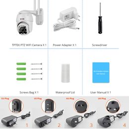 Wifi PTZ IP Camera 5MP 5X Optical Zoom Wi-Fi Security Outdoor CCTV Surveillance Speed Dome Video Camara Color Night Camhi Cam
