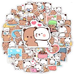 Gift Wrap 10/30/50pcs Bubu And Dudu Stickers Cute Bear Couple DIY Toy Doodles Decorative Graffiti Decal Phone Bottles Scrapbook Waterproof