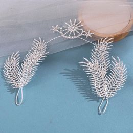 Hair Clips Luxury Crystal Headband Tiara Rhinestone Party Hairband For Women Bridal Wedding Accessories Jewelry