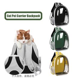 1pcs Cat Backpack Carrying for Animals Bag Travel Pet Cat Backpack Out Cat Cage Space Capsule Cat Bag 240524