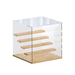 Wooden Display Blind Box Bubble Mat Acrylic Storage 13 Layer Rack Hand Cabinet Doll Dust Cover Case 240522