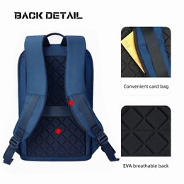 Heroic Knight Men's Waterproof Backpack Blue Black Bag 14 Inches Laptop Backpacks For Women Stylish Backpack For Travel School