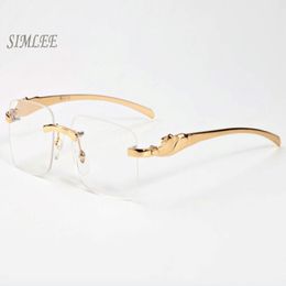 2017 brand sunglasses cat eye buffalo horn glasses gold silver frames eyeglasses clear lenses vintage mens designer sunglasses with cas 337z