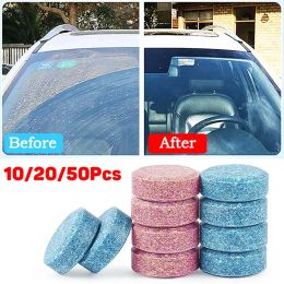 10/20/50Pcs Solid Car Windshield Cleaner Concentrated Effervescent Tablets for Auto Wiper Glass Kitchen Window Toilet Cleaning