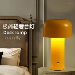 Table Lamps Bedroom LED Bar Restaurant Light Bedside Mushroom Lightcharging USB Night Atmosphere