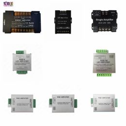 DC5V12V/24V Single Color/RGB/RGBW/RGBWW RGB+CCT LED Amplifier Controller 12A/24A/30A/50A 1CH/3CH/4CH/5CH Strip Power Repeater