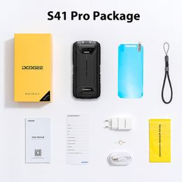 DOOGEE S41 Pro 4GB 32GB Rugged Smartphone 6300mAh 5.5 Inch IPS HD Screen 13MP AI Triple Camera Android 12 NFC 4G Cell phone