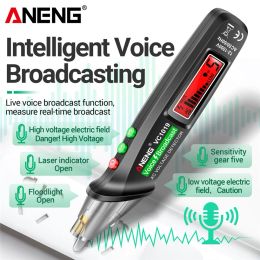 ANENG VC1019 Intelligent Voice Broadcast Tester Pen Voltage Detector 12-1000V Voltage Non-Contact Pen Electric Teste Meter Tool