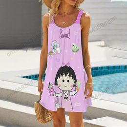 Casual Dresses Beach Suit Sexy Summer Clothes 2024 Comfort Women's Beachwear Fashion One Piece Dress Woman Clothing Outing Womens