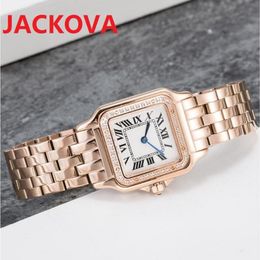 Women Watch Fashion Classic Panthere 316L Stainless Steel Gemstone quartz movement all diamond iced out high quality dress watches lady 188u