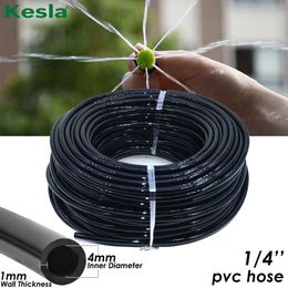 KESLA 10m-30m Watering 1/4'' Garden Drip Tubing Pipe 4/7mm PVC Hose Irrigation Systems Kits for Greenhouses Lawn Balcony L2405