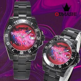 Wristwatches OUMASHI Watch 40mm Case Automatic Mechanical Men's NH35 Sapphire Glass Luxury Suitable For NH35A Movement