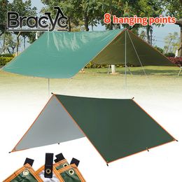 5x3m Waterproof Tarp Tent Shade Ultralight Garden Canopy Sunshade Outdoor Camping Awning Beach Sun Shelter with Nail Wind Rope 240522