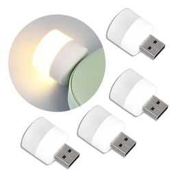 Mini Usb Night Light Warm White Eye Protection Book Reading Light Usb Plug Car Pc Power Charging Led Night Lamp