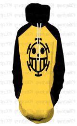 Men039s Hoodies Sweatshirts Anime One Piece 3D Hoodie Sweatshirts Trafalgar L Cosplay Pirates Of Heart Thin Sweater Hoodies Top2152504