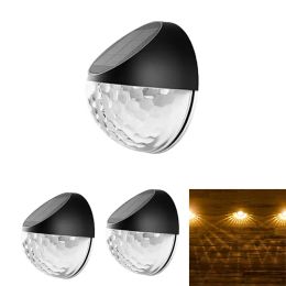 Solar Fence Lights LED Deck Lamp Outdoor Garden Decoration Lighting Great for Step Front Door Balcony LL
