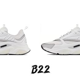 Chaussure Luxe B22 Spor Sneaker Erkekler Kutu Dantelli Günlük Tasarımcı Spor Ayakkabıları B22 Tenis Ayakkabı Moda Kadınlar 22 Kat Ayakkabıları