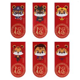 Gift Wrap 6 Pcs Chinese Red Envelopes Year Of The Tiger Lucky Money Packet For Spring Festival Birthday Supplies