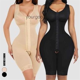 Korsettkvinnor plus storlek Shapers Full midjetränare Body Shapewear Mage Control Slimming Bbl Fajas Colombianer efter efter operationen