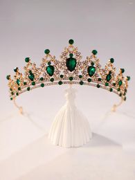 Headpieces Full Of Retro Quality Charming Exquisite Colorful Ladies' Wedding Ball Crown