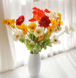 Decorative Flowers Artificial Silk Long Stem Housewarming Garden Table Wedding Decor DIY Party Bridal Bouquet4488750