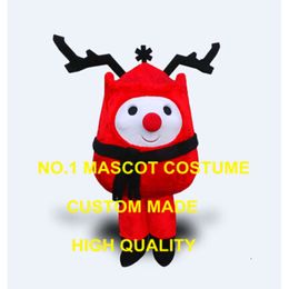 New Anime Cosply Costumes Xmas Rudy Deer Mascot Costume Adult Cartoon Character Reindeer Theme Carnival Mascotte Fancy Dress1881 Mascot Costumes
